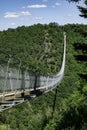 the geierlay the longest suspension bridge in germany Royalty Free Stock Photo