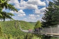 Geierlay suspension bridge in the forest near Morsdorf Royalty Free Stock Photo