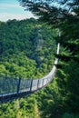 Geierlay suspension bridge near Moersdorf in Germany Royalty Free Stock Photo