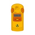 Geiger counter. Device to meter radiation nuclear danger for safety or science. Vector