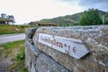 GEILO, NORWAY: Geilohallen small signage in the city of Geilo, Norway Royalty Free Stock Photo