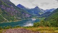 Geiranger fiord Royalty Free Stock Photo
