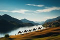 Geiranger Fjord, a 93 mile long natural wonder in Norways picturesque panorama