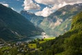 Geiranger fjord, Norway Royalty Free Stock Photo