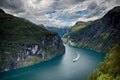 Geiranger fjord, Norway Royalty Free Stock Photo