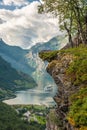 Geiranger fjord, Norway Royalty Free Stock Photo