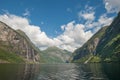 Geiranger fjord, Norway Royalty Free Stock Photo