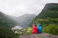 Geiranger and Geirangerfjord fjord, Norway