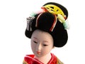 Geisha doll portrait Royalty Free Stock Photo