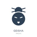 geisha icon in trendy design style. geisha icon isolated on white background. geisha vector icon simple and modern flat symbol for Royalty Free Stock Photo