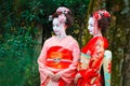 Geisha - Maiko in Gion District in Kyoto, Japan Royalty Free Stock Photo
