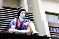 The geisha statue outside the Japan Tokyo Sensoji Temple, Japan Royalty Free Stock Photo