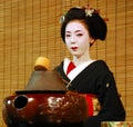 Geisha tea ceremony Royalty Free Stock Photo