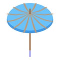 Geisha umbrella icon isometric vector. Female art Royalty Free Stock Photo