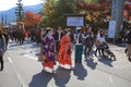 geisha walk around the kyoto Royalty Free Stock Photo