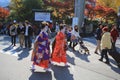 geisha walk around the kyoto Royalty Free Stock Photo