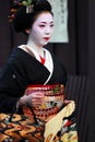 Geisha walking Royalty Free Stock Photo