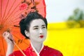 Geisha In The Yellow Field