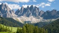 The Geisler peaks Royalty Free Stock Photo