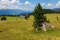 panoramic view of the Dolomites, Italy. Royalty Free Stock Photo