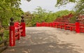 Gejo-bashi Bridge of Hirosaki Castle, Hirosaki city, Japan