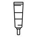 Gel cream tube icon outline vector. Korean cosmetics