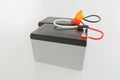 Gel Deep cycle battery with 24 volt Royalty Free Stock Photo