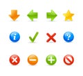 Gel Icon Set - 2 / Navigation Royalty Free Stock Photo