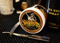 Gel for male styling - SuaVecito. SuaVecito pomade strong firme hold. trendy barbershop styling