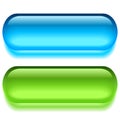 Gel neon vector web buttons Royalty Free Stock Photo