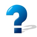 Gel symboll of question Royalty Free Stock Photo