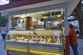 Gelateria exterior - traditional Italian ice cream shop in Venice, Italy. Royalty Free Stock Photo