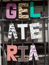 Gelateria shop sign in Manarola, Italy