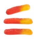 Gelatin based worm candy