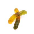 Gelatin based worm candy