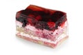 Gelatin dessert with forest fruit Royalty Free Stock Photo