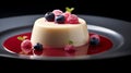 Gelatin Pannacotta With Fruit Brulees: A Scott Rohlfs-inspired Delight Royalty Free Stock Photo