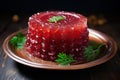 Gelatinous Russian meat jelly. Generate Ai
