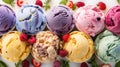 gelato colorful ice cream