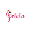 Gelato, Ice Cream Logo, Typography, Typeface, Icon, Symbol Vector Design Royalty Free Stock Photo