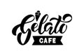 Gelato lettering Royalty Free Stock Photo