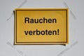 Rauchen verboten Schild