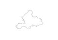 Gelderland outline map Netherlands province Holland region shape