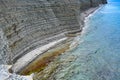 Stone slopes of the Sosnovka beach in Gelendzhik Royalty Free Stock Photo