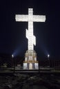 Gelendzhik, Krasnodar region, Russia, September 11, 2019 year. Worship cross upon the Orthodox chapel on hill of