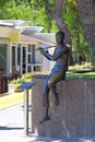 Sculpture of a musician on the waterfront resort Gelendzhik Krasnodar region in Russia