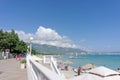 Gelendzhik, Russia. - August 12.2016. View on the embankment of Gelendzhik bay Royalty Free Stock Photo