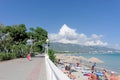 Gelendzhik, Russia. - August 12.2016. View on the embankment of Gelendzhik bay Royalty Free Stock Photo