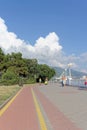 Gelendzhik, Russia. - August 12.2016. View on the embankment of Gelendzhik bay Royalty Free Stock Photo