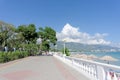 Gelendzhik, Russia. - August 12.2016. View on the embankment of Gelendzhik bay Royalty Free Stock Photo